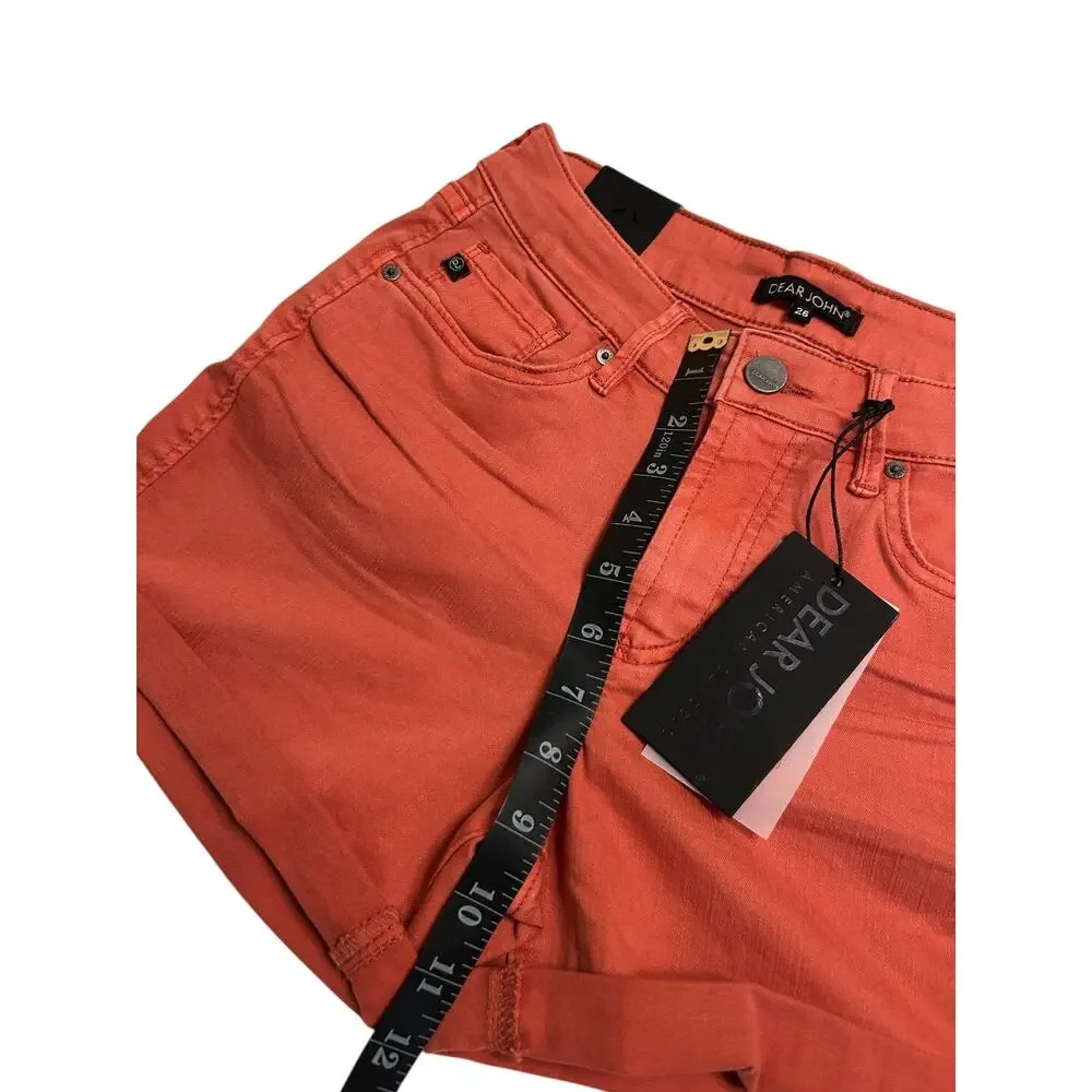 Dear John Women's Jean Shorts in Rust - Picture 9 of 12